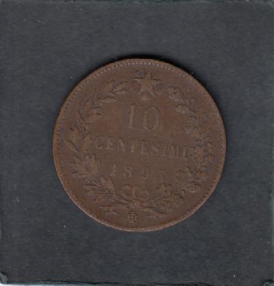 Beschrijving: 10 Centesimi UMBERTO I 